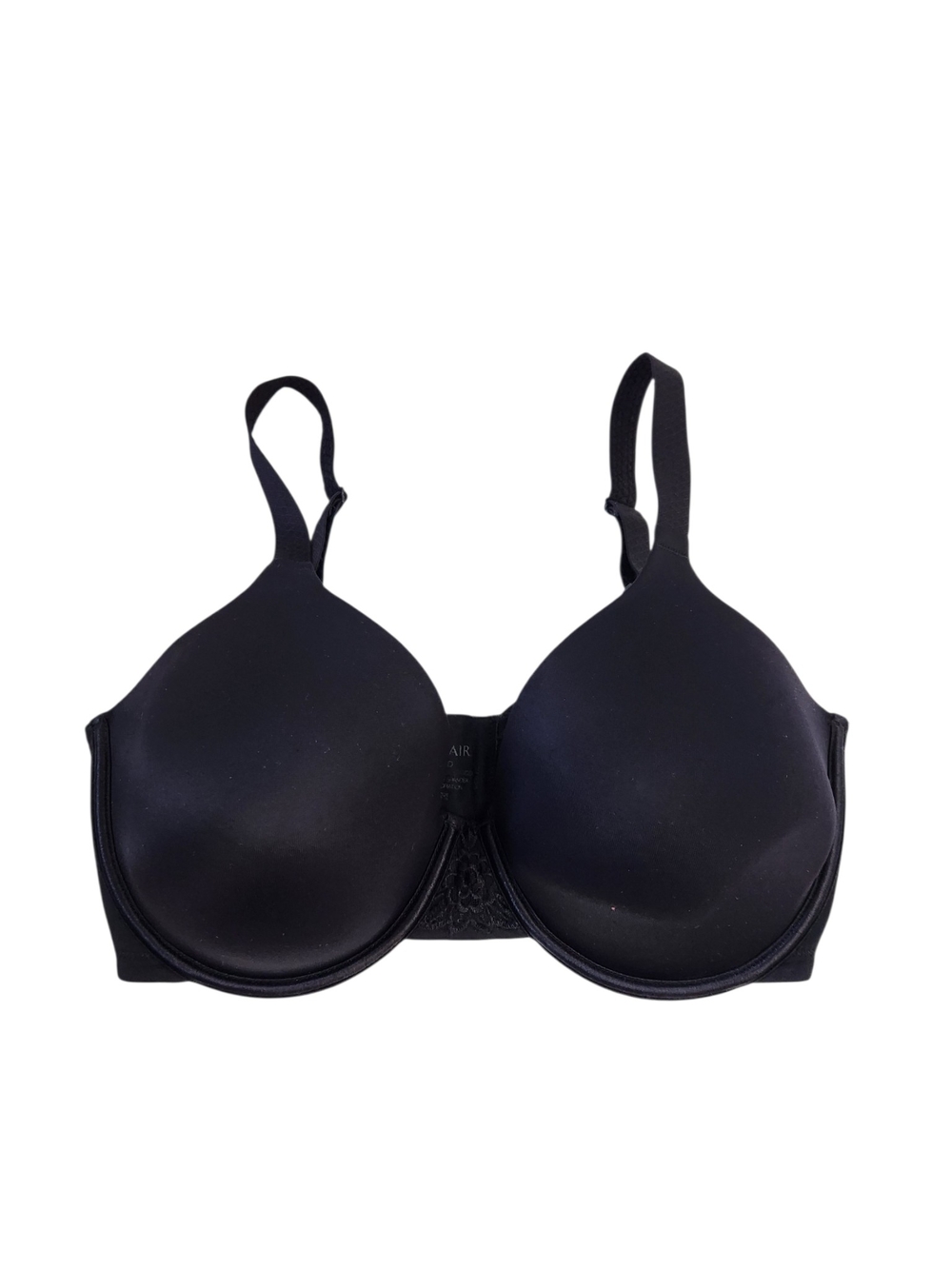Vanity Fair Beauty Back Bra 36D Black Molded T-Shirt Bra Underwire